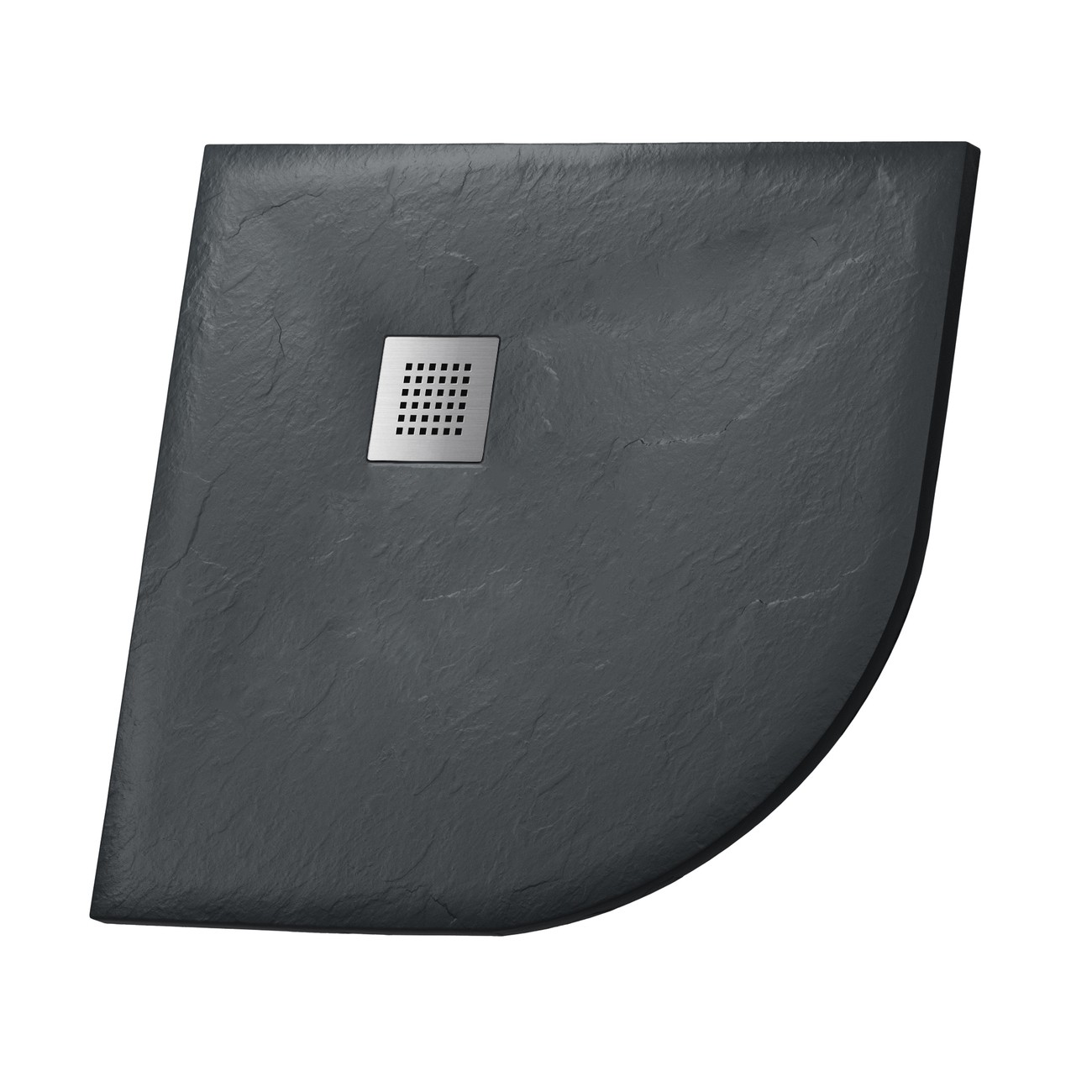Душевой поддон Grossman Strong GR-S29090 (90х90х2,5) из искусственного камня,1/4 круга,графит,1 место 