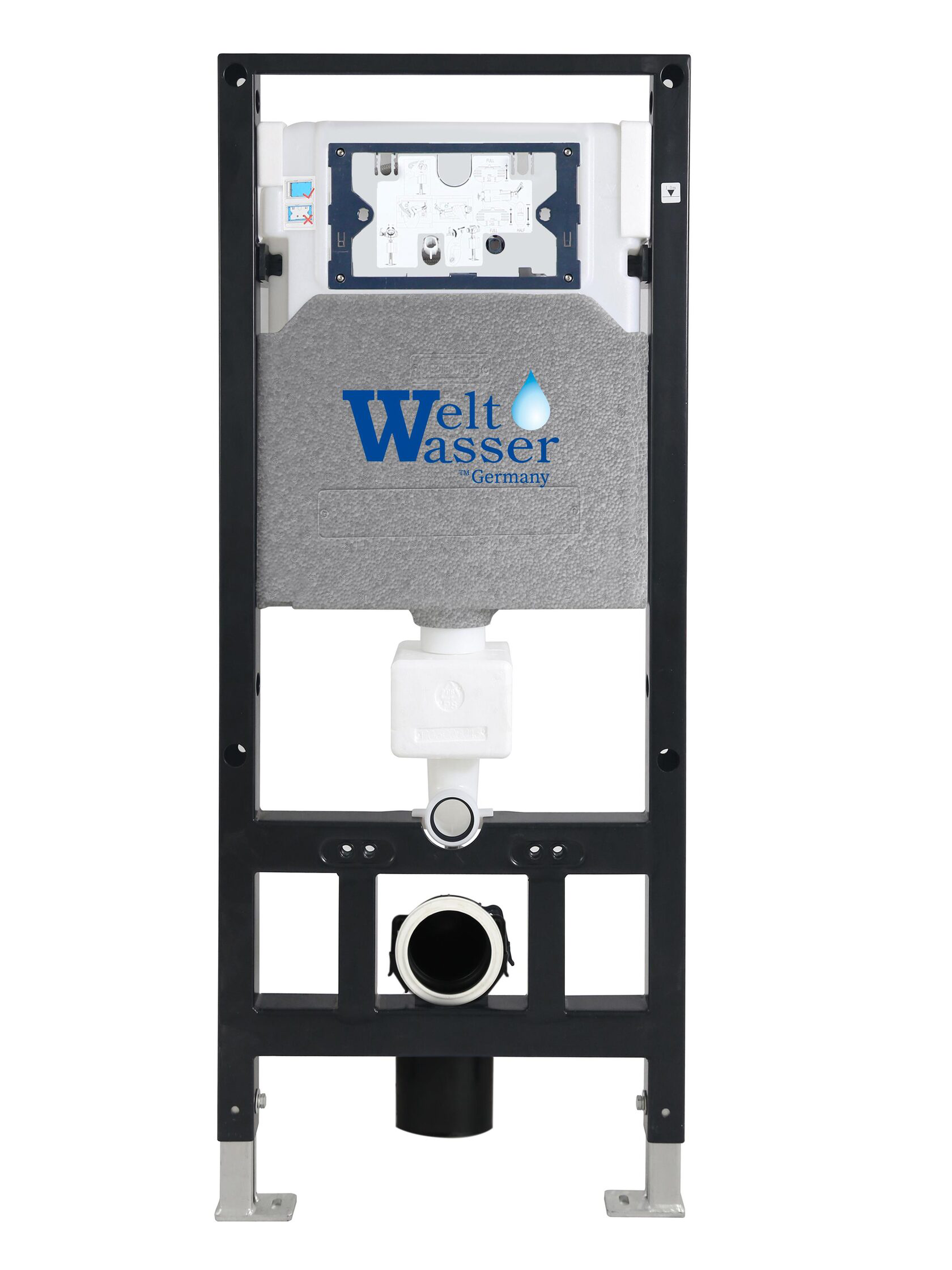 WeltWasser WW AMBERG 506 Инсталляция для подвесного унитаза без кнопки 