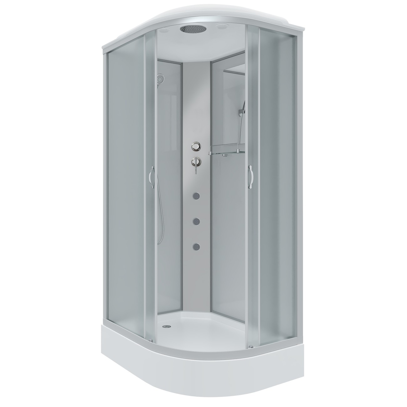 Душевая кабина Niagara Classic NG-3312-14LG (120х80х215) низкий поддон(13см),стекло матовое,3 места 