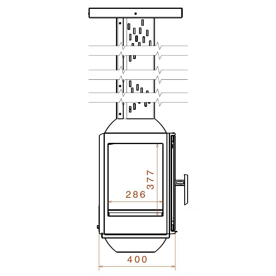 Камин Liseo LCI 5 SKY G4, H=2.6 