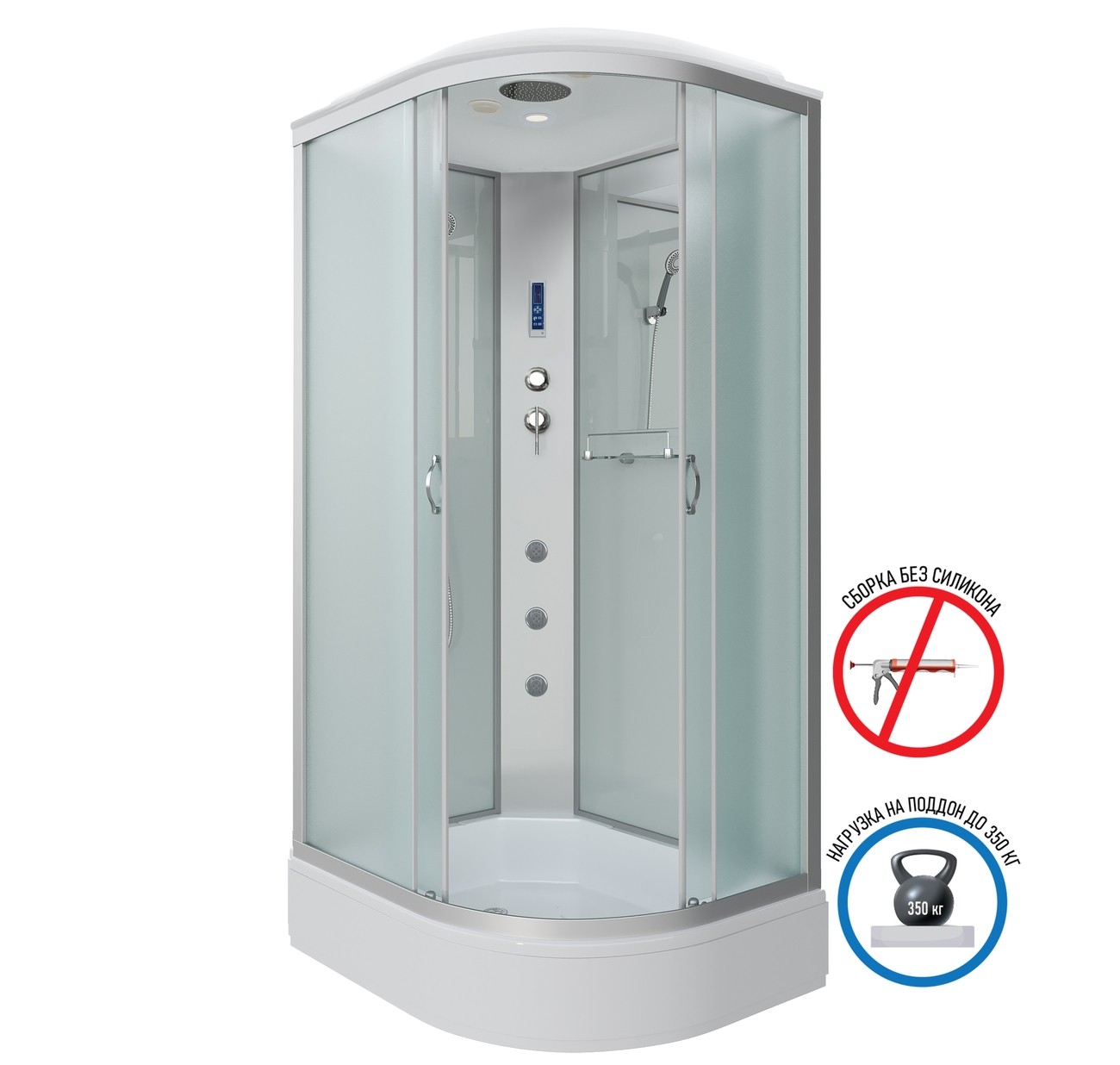 Душевая кабина Niagara Classic NG-33194-14LF (110х90х215) средний поддон(26см),стекло матовое,4 места 