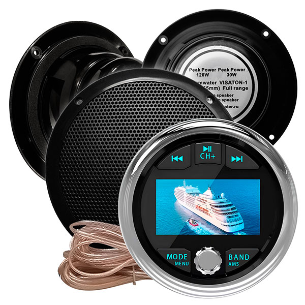 Комплект влагостойкой акустики Steam Water Aqua Music DB002 VISATON черный 3 