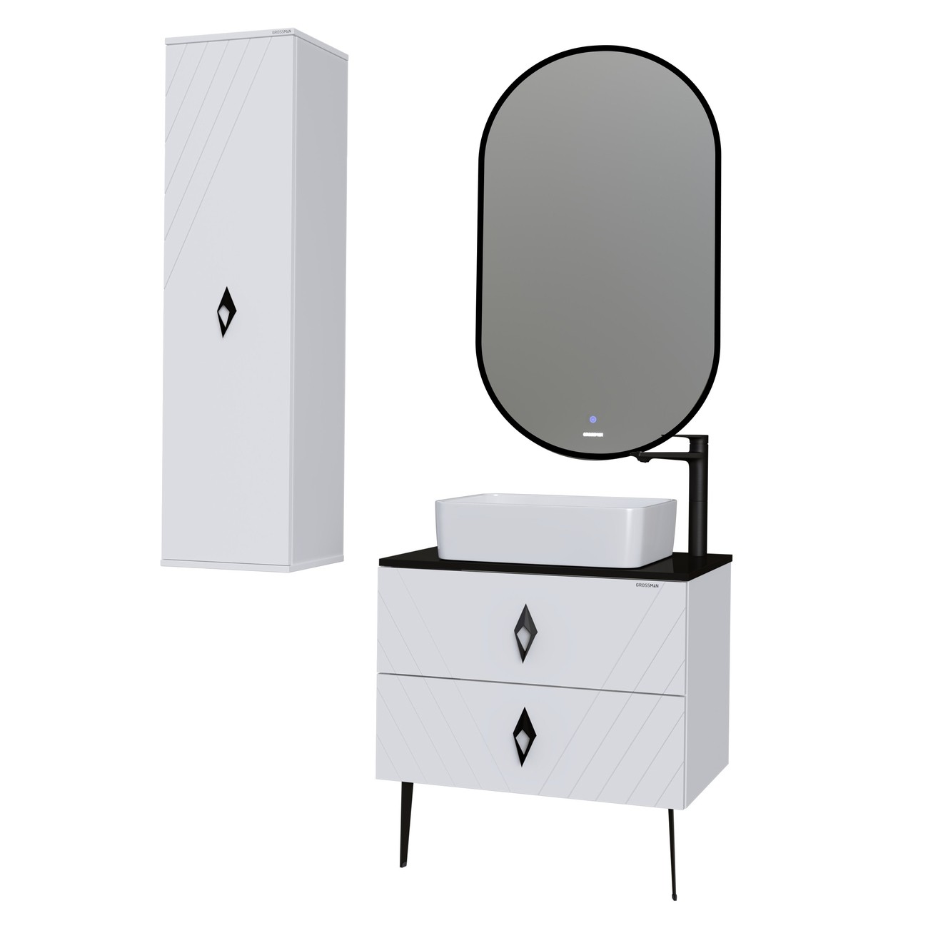 Раковина Grossman Classic GR-3016 (480х370х130) белая,1 место 