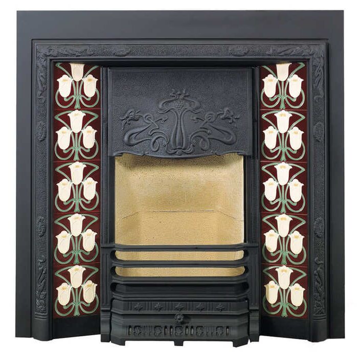 Каминная топка STOVAX Art Nouveau Tiled Fireplace 