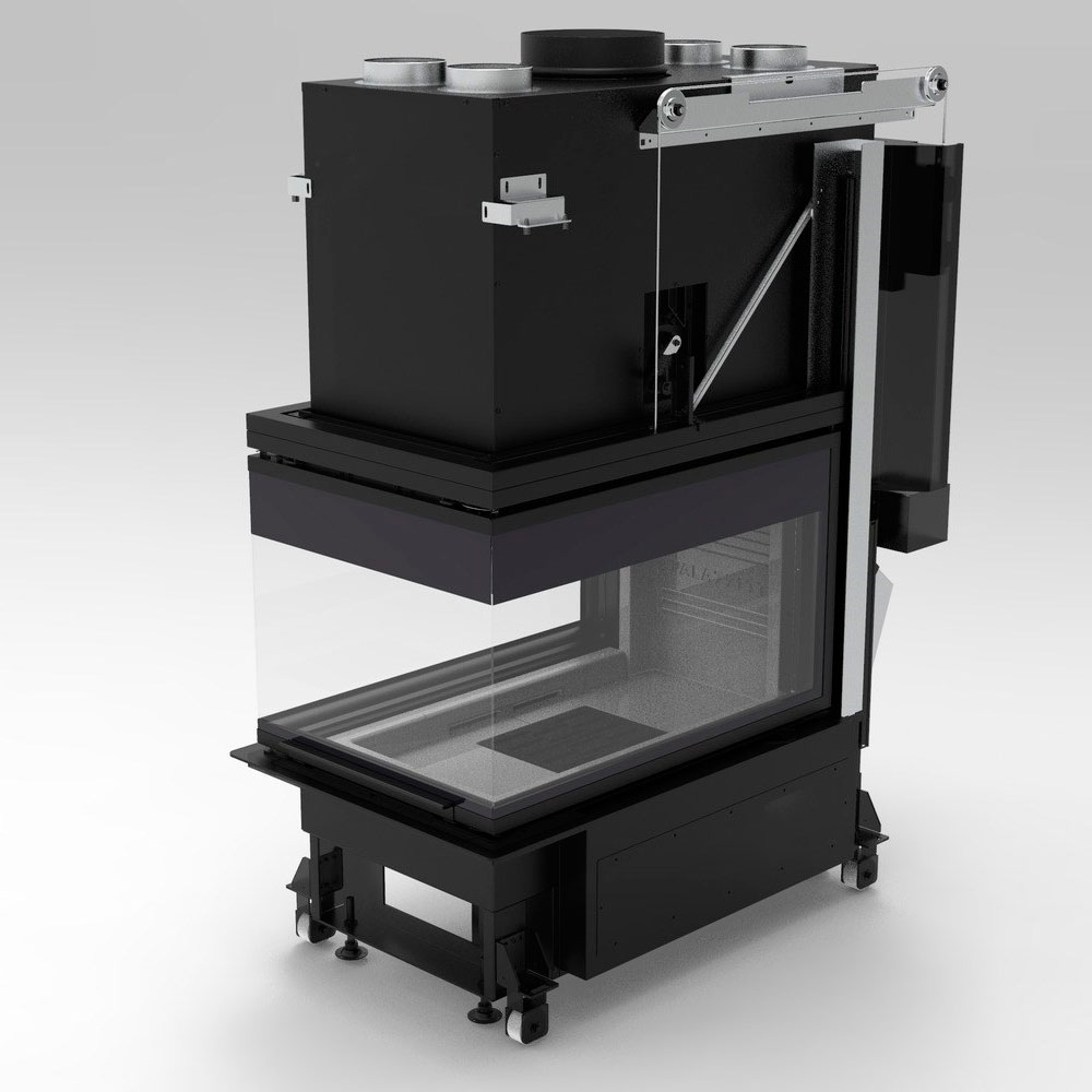 Каминная топка Palazzetti Ecomonoblocco WT 60 3D V16 
