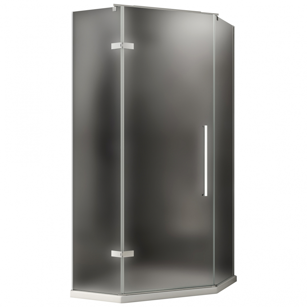 Душевой уголок Abber Ewiges Wasser, 90 х 90 х 195 см, стекло матовое, профиль хром, AG05090M 