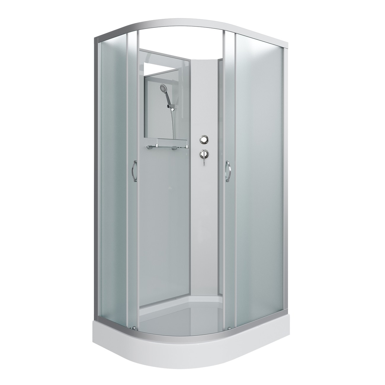 Душевая кабина Niagara Classic NG-3312-14RBK (120х80х200) низкий поддон(13см),стекло матовое,3 места 