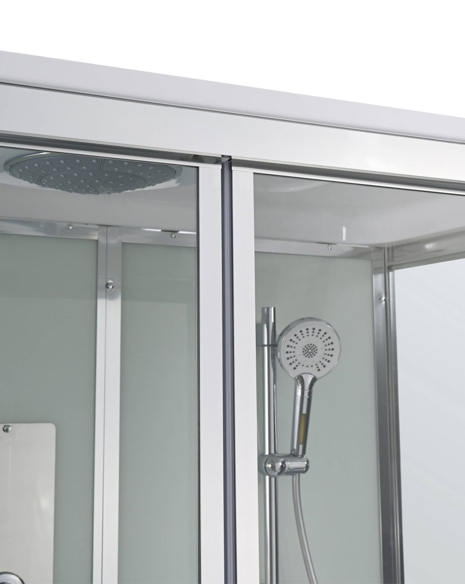 Душевой бокс AvaCan V5016 78257, 160 x 85 см, с крышей, поддон высокий, стекло прозрачное, профиль хром 