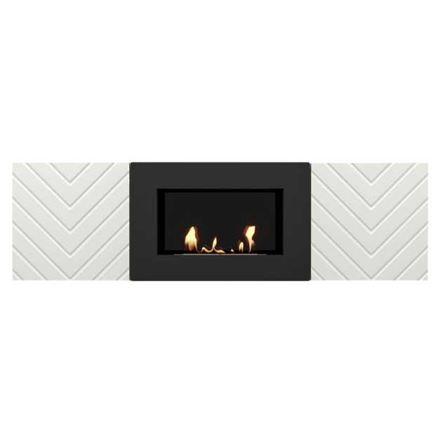Тумба с биокамином Firelight BFP/P-1400V белый 