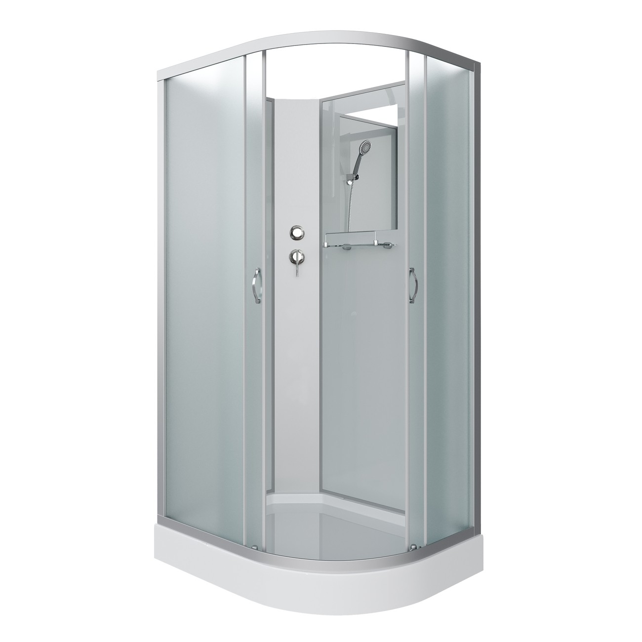 Душевая кабина Niagara Classic NG-3312-14LBK (120х80х200) низкий поддон(13см),стекло матовое,3 места 