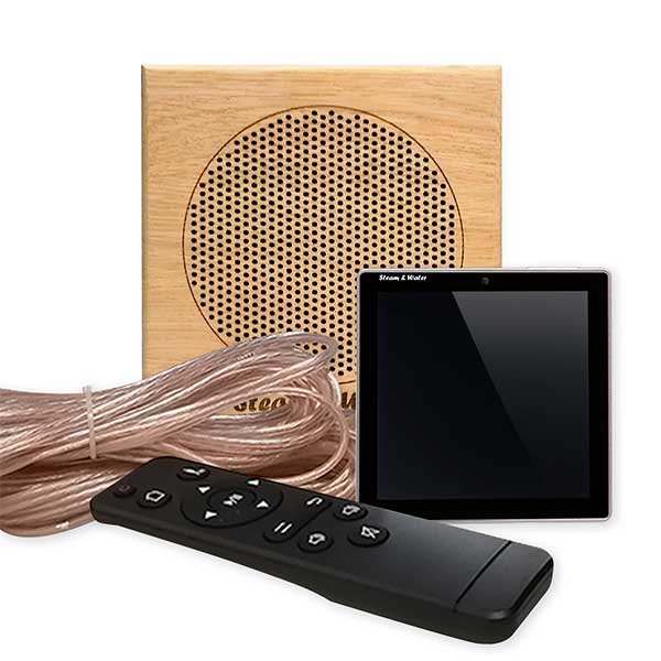 Комплект влагостойкой акустики SW 1 Black Sauna Sensor (квадратная) 