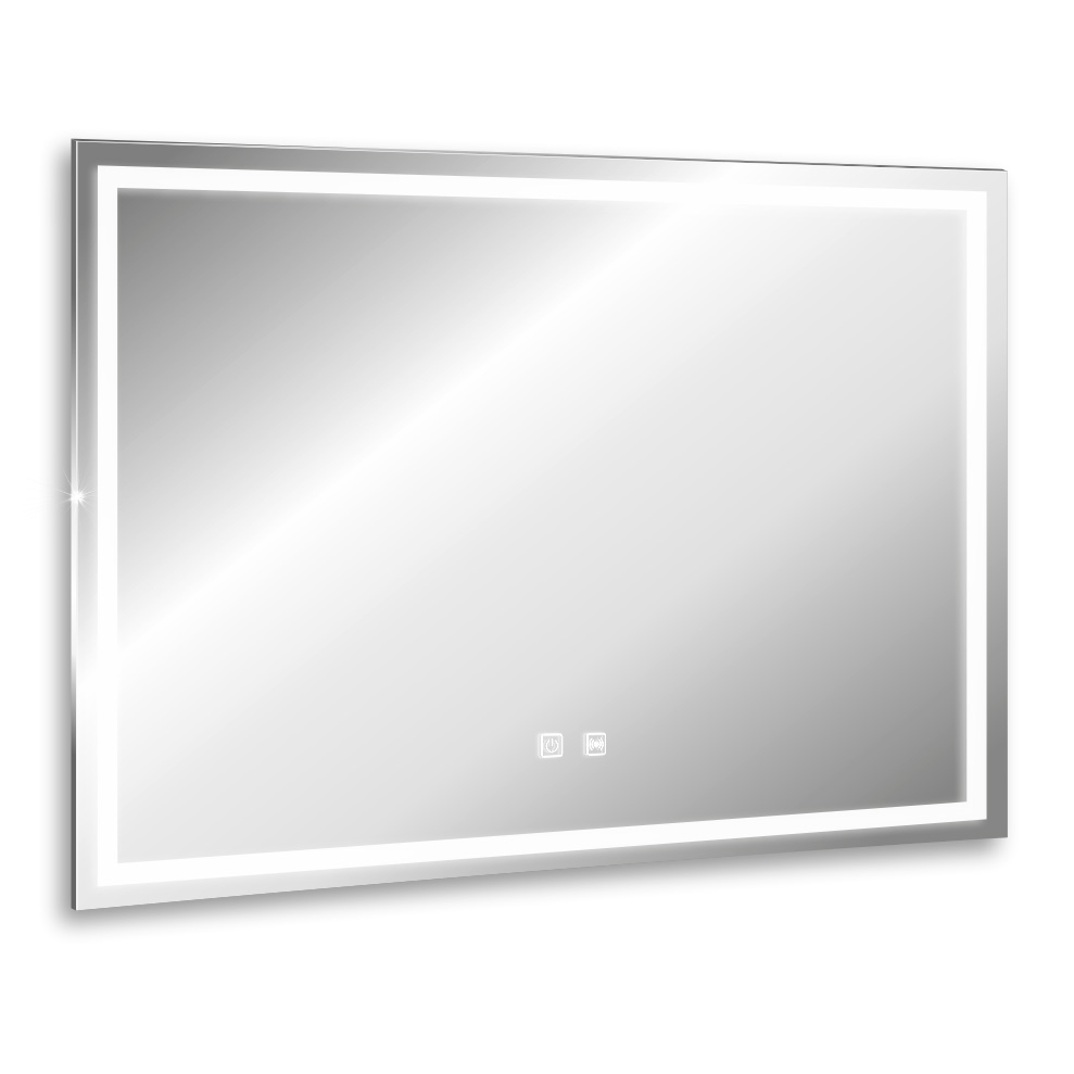 Зеркало Abber See AG6104SP, 80 см, с подсветкой, сенсорный выключатель, датчик движения, цвет белый 