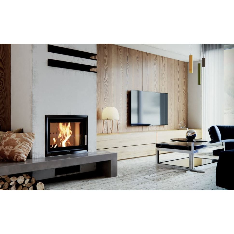 Каминная топка DEFRO HOME RIVA ME SHORT 19 кВт 795/465мм с водяным контуром 