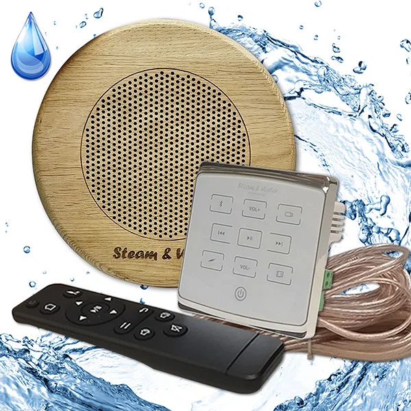 Комплект влагостойкой акустики SW 1 White Eco Sauna (круглый) 