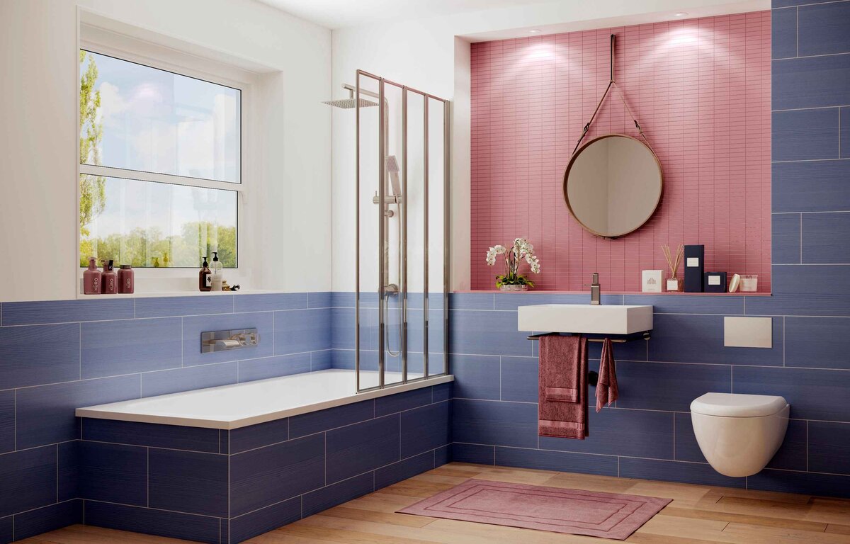 Шторка для ванны Ambassador Bath Screens 16041111R (100х140) хром,стекло прозрачное,складная,1 место 