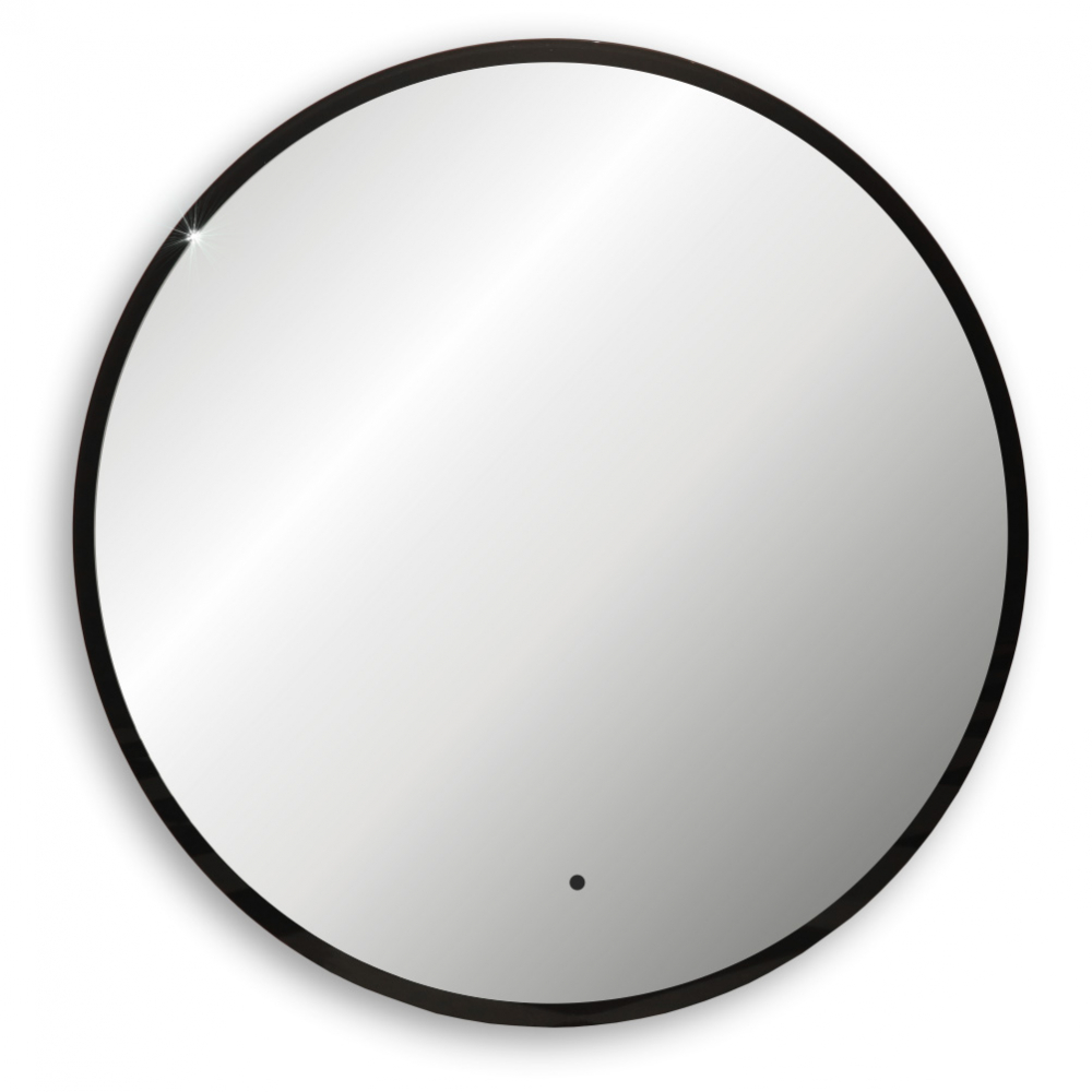 Зеркало Abber Mond AG6204SCB-0.77, 77 см, с подсветкой, бесконтактный выключатель, цвет черный 