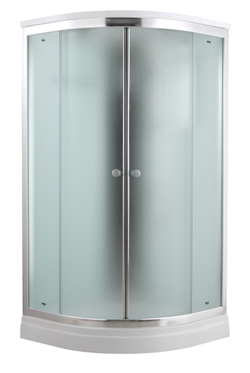 Душевая кабина Timo Comfort T-8801F Fabric Glass, стекло матовое, 100 x 100 см 