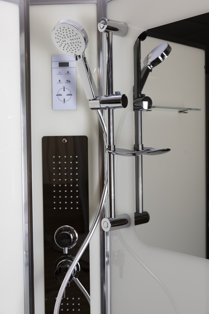 Душевая кабина Niagara Premium NG-6001-01GD (90х90х220) низкий поддон(16 см),стекло прозрачное,4 места 