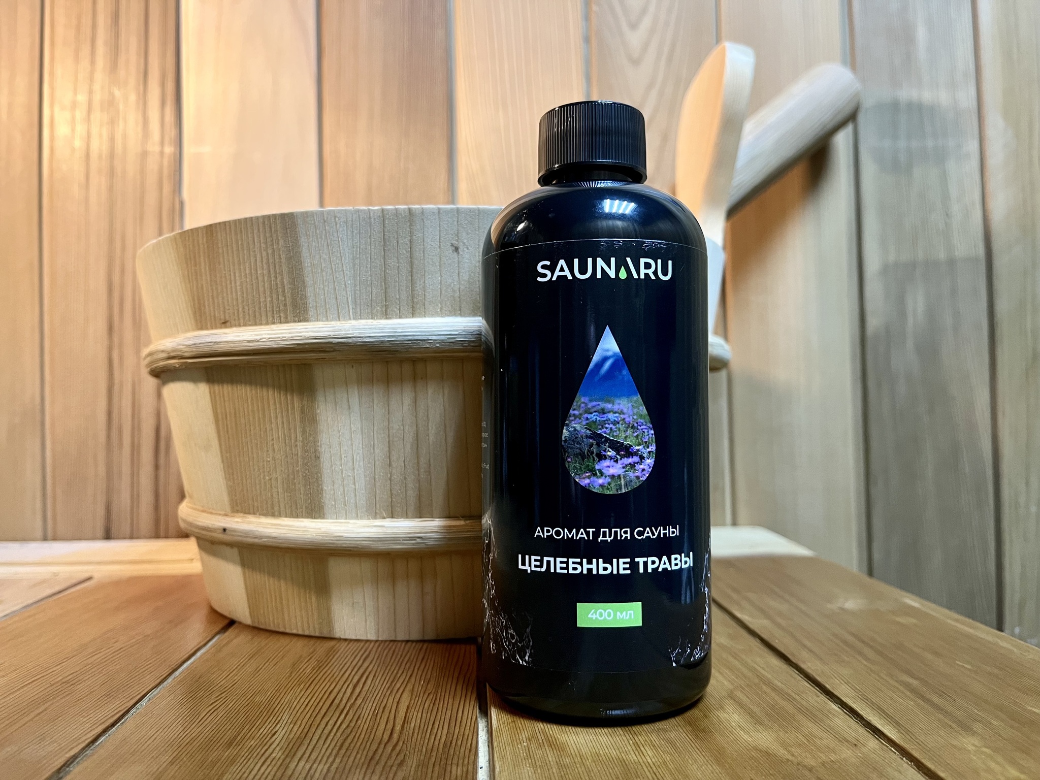 SAUNARU Ароматизатор для бани и сауны Целебные травы, 400 мл, артикул SA400-HH 