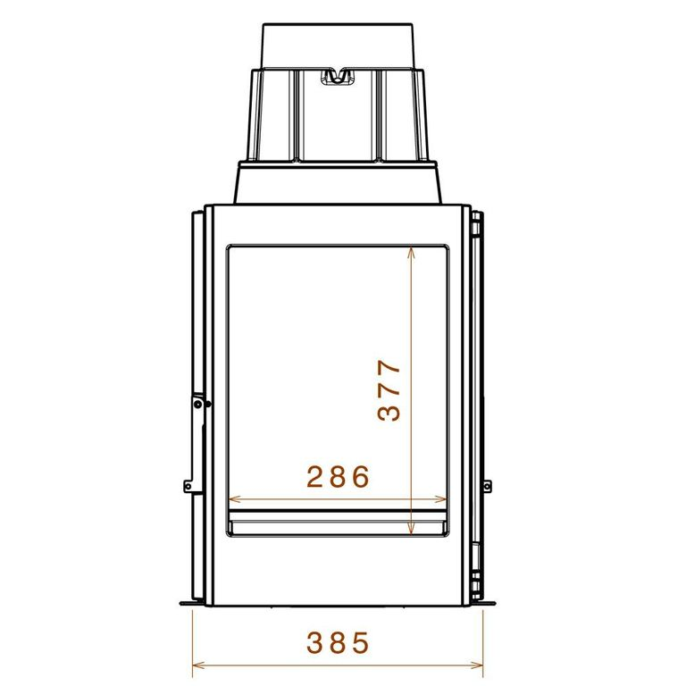 Каминная топка LCI 7 GDF, двусторонняя (Liseo Castiron) 