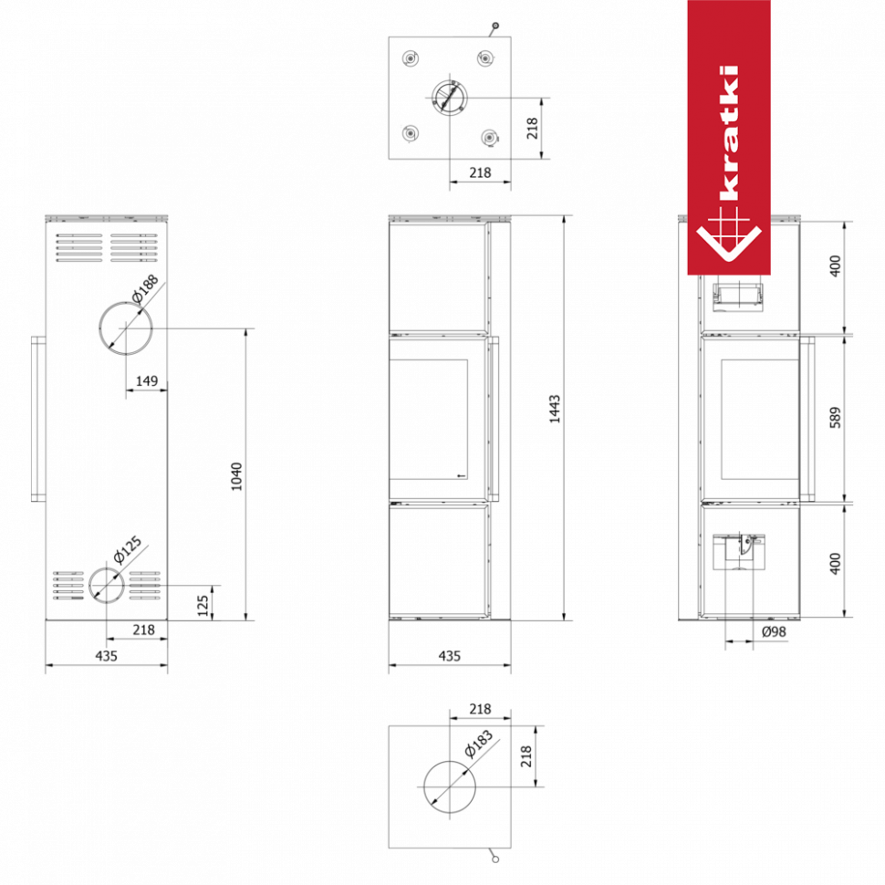Печь Kratki PRO TORA/M FOKOS SALE 