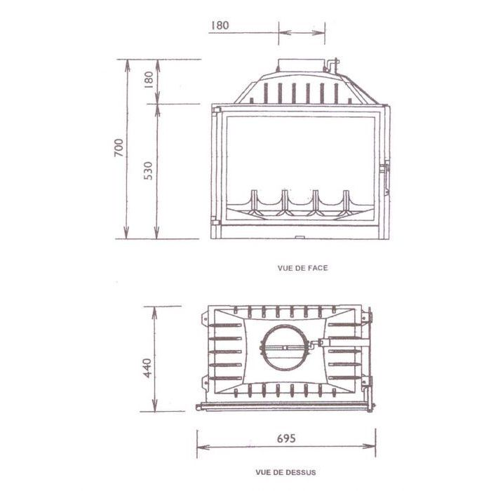 Каминная топка Fabrilor DECO 705 VU 