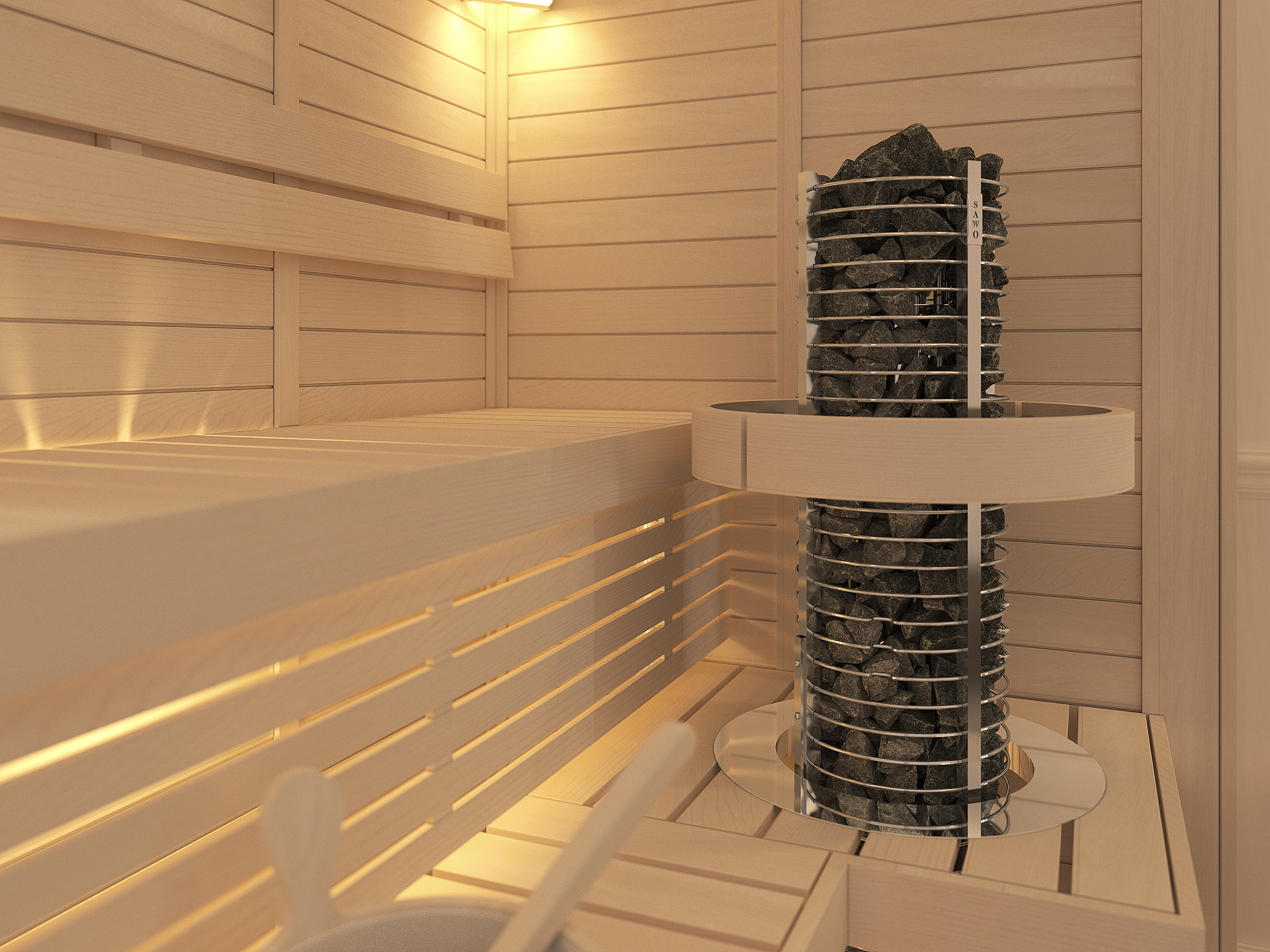 SAWO Электрическая печь TOWER вертикальная, круглая, 8 кВт, TH5-80NS-P, выносной пульт (пульт и блок мощности докупаются отдельно) 