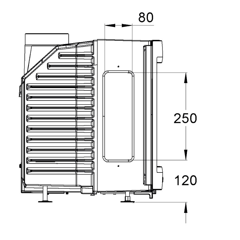Каминная топка SK1002 + 2 боковых стекла (Keddy) 