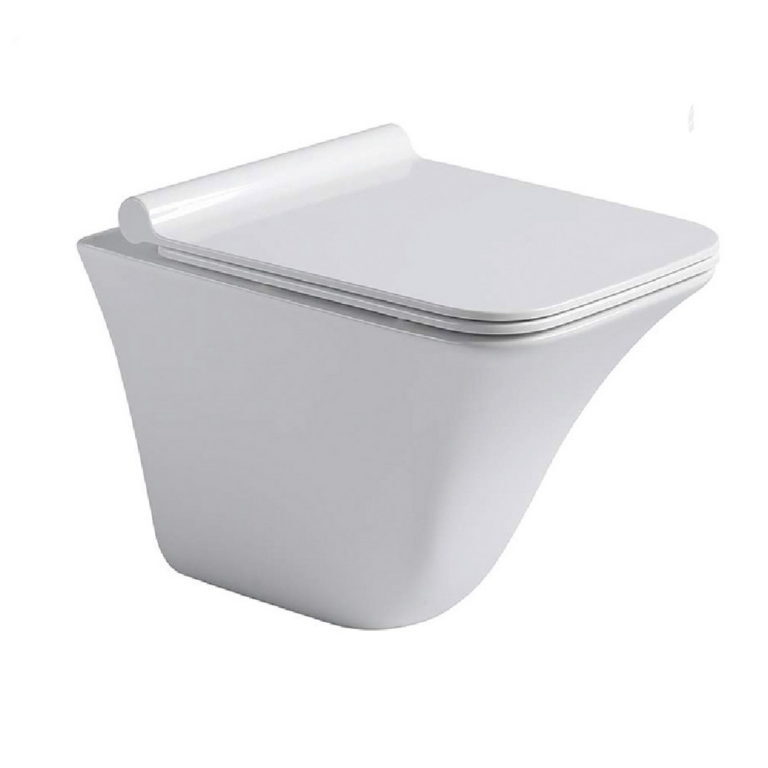 Подвесной унитаз Black&White Universe 720W00, безободковый 