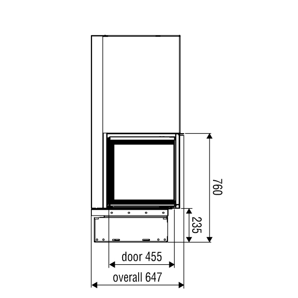 Каминная топка XP0100 LG BG1 (Axis) 