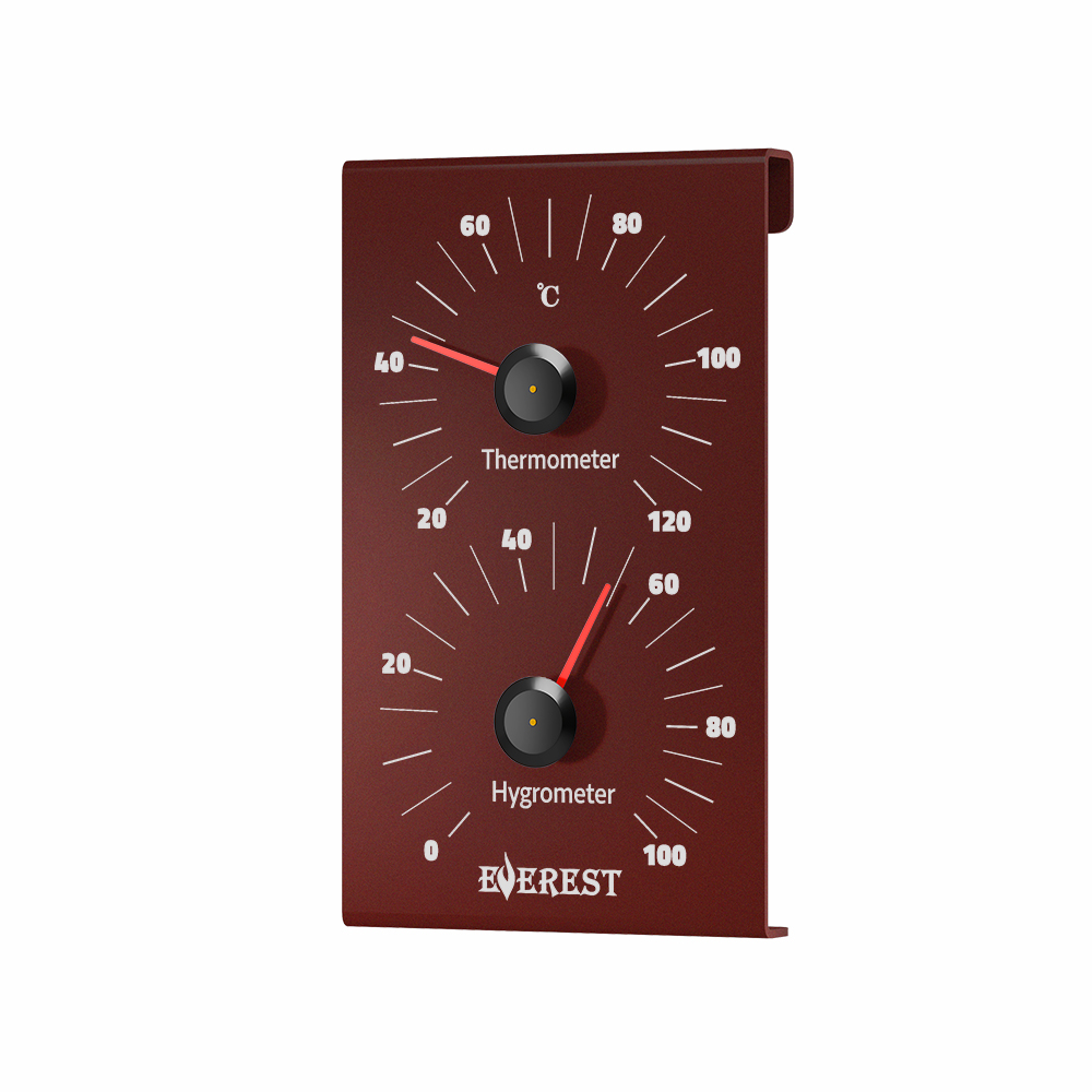 Термогигрометр EVEREST, алюминий DARK BROWN (TG-30) 