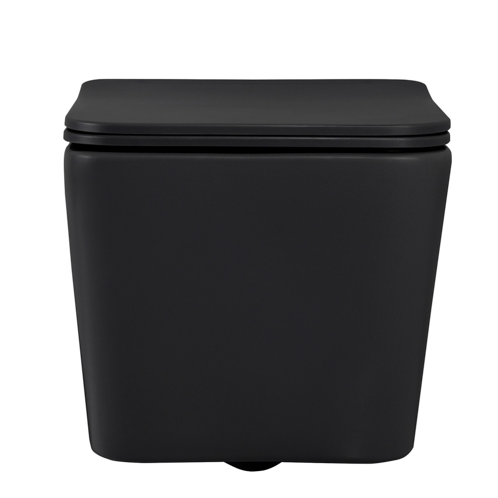 Инсталляция с унитазом Abber Rechteck AC1201MB-AC0105-AC0120MCH, сиденье микролифт, клавиша смыва хром матовый, черный матовый, комплект 