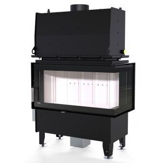Каминная топка DEFRO HOME RIVA ME BP SHORT 19 кВт 907/465/482мм с водяным контуром 