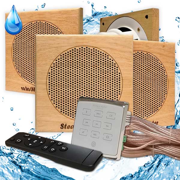 Комплект влагостойкой акустики SW 4 White Eco Sauna (квадратная) 
