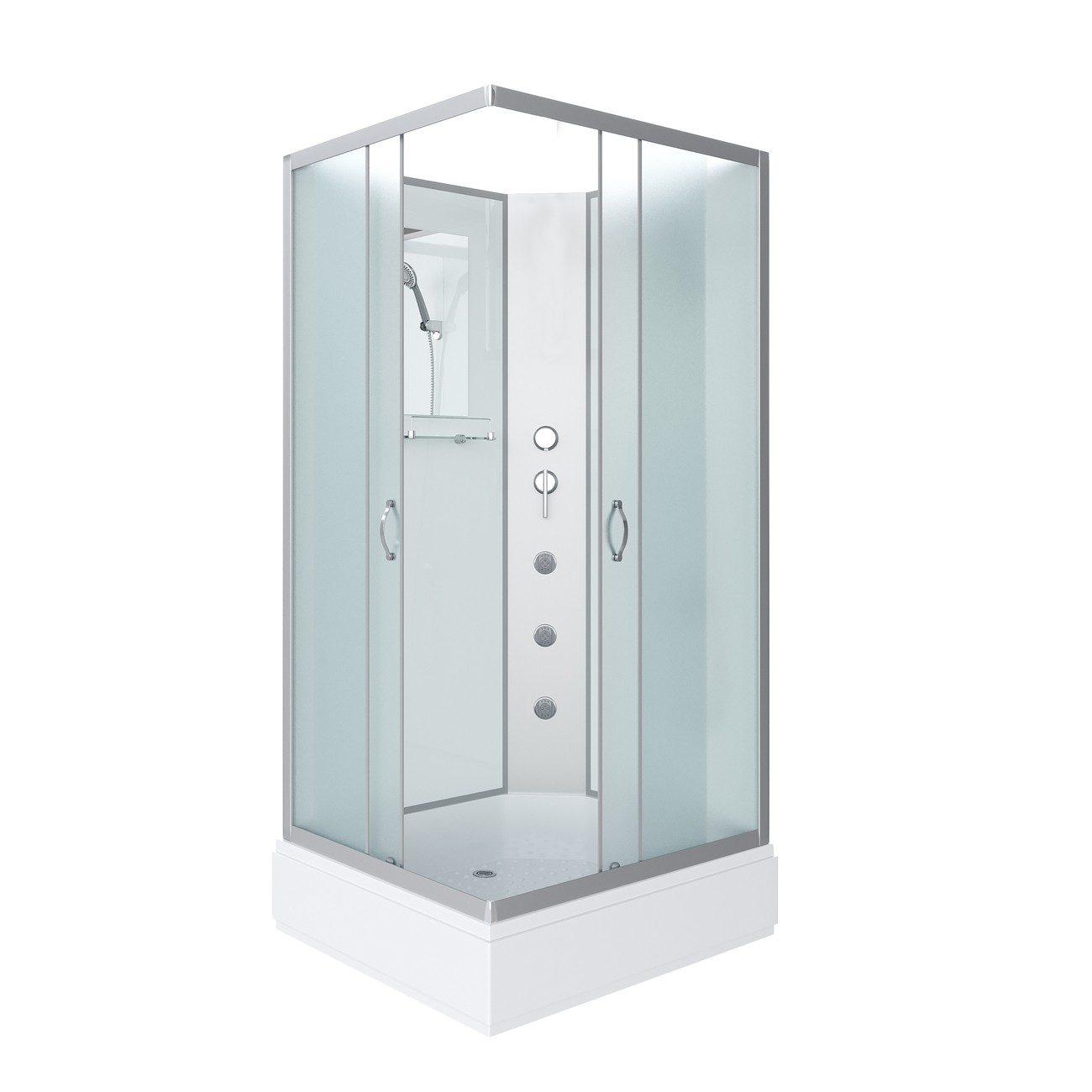 Душевая кабина Niagara Classic NG-33974-14QBKG (90х70х200) средний поддон(26см),стекло матовое,4 места 