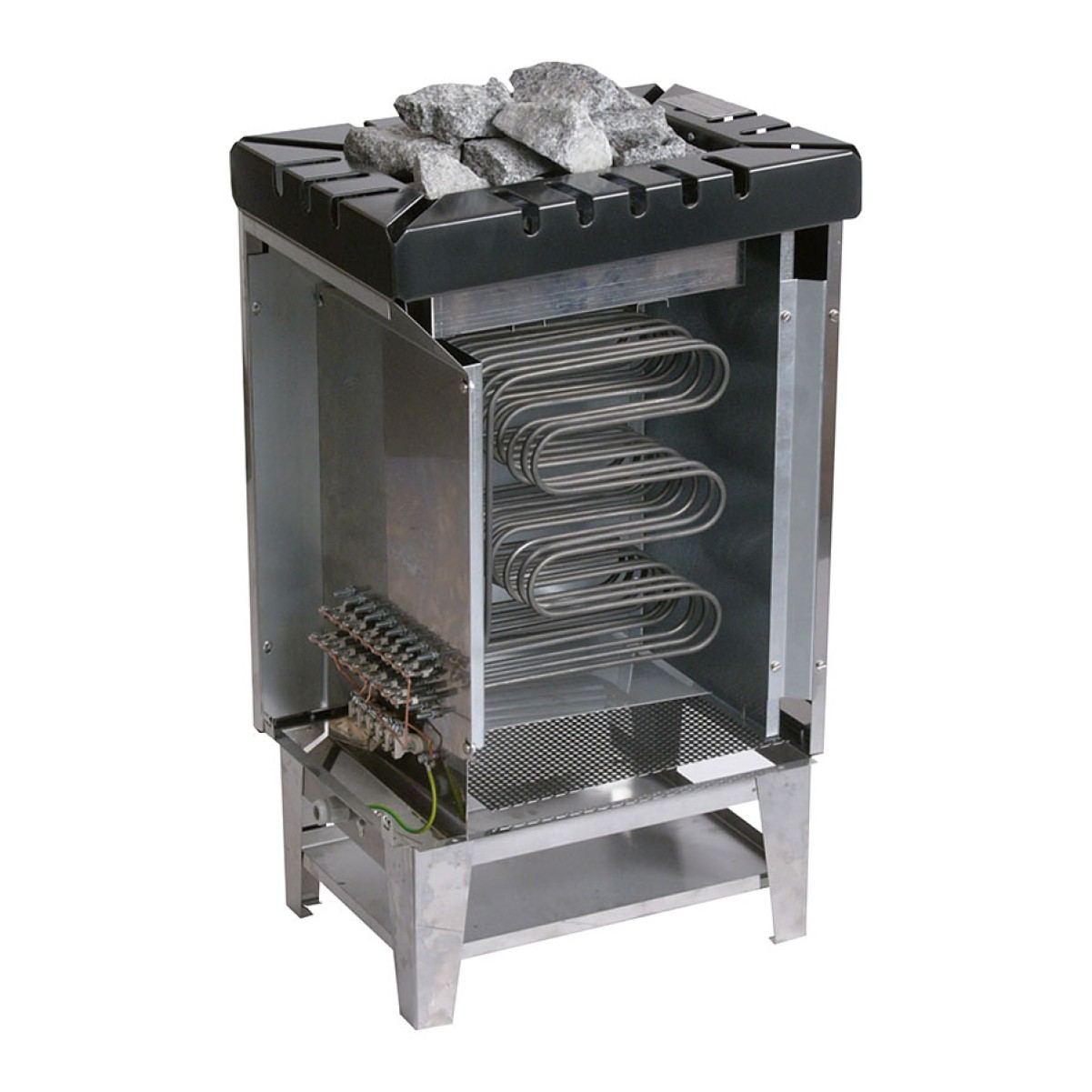Электрическая печь Lang VapoTherm VG70, 10.5 кВт, с парогенератором (цвет: нержавеющая сталь) 