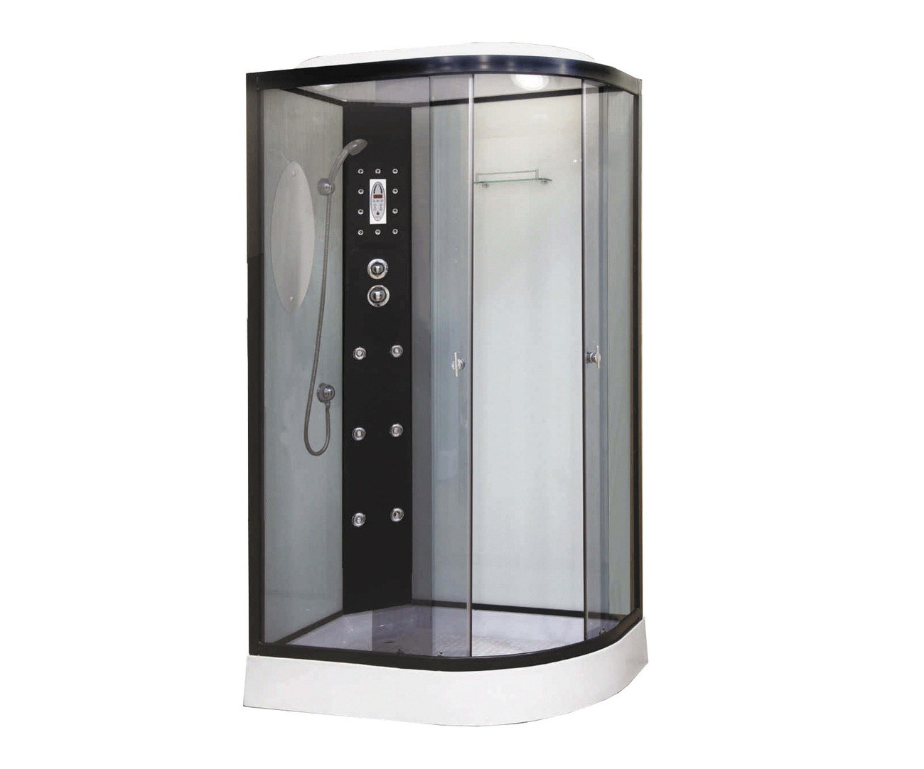 Душевая кабина Niagara Ultra NG-1903-01L (120х80х220) низкий поддон(16см),черный,стекло тонированное,4 места 