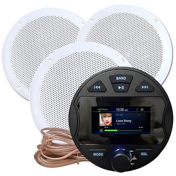 Комплект влагостойкой акустики Steam Water Aqua Music DB003 VISATON белый 3 
