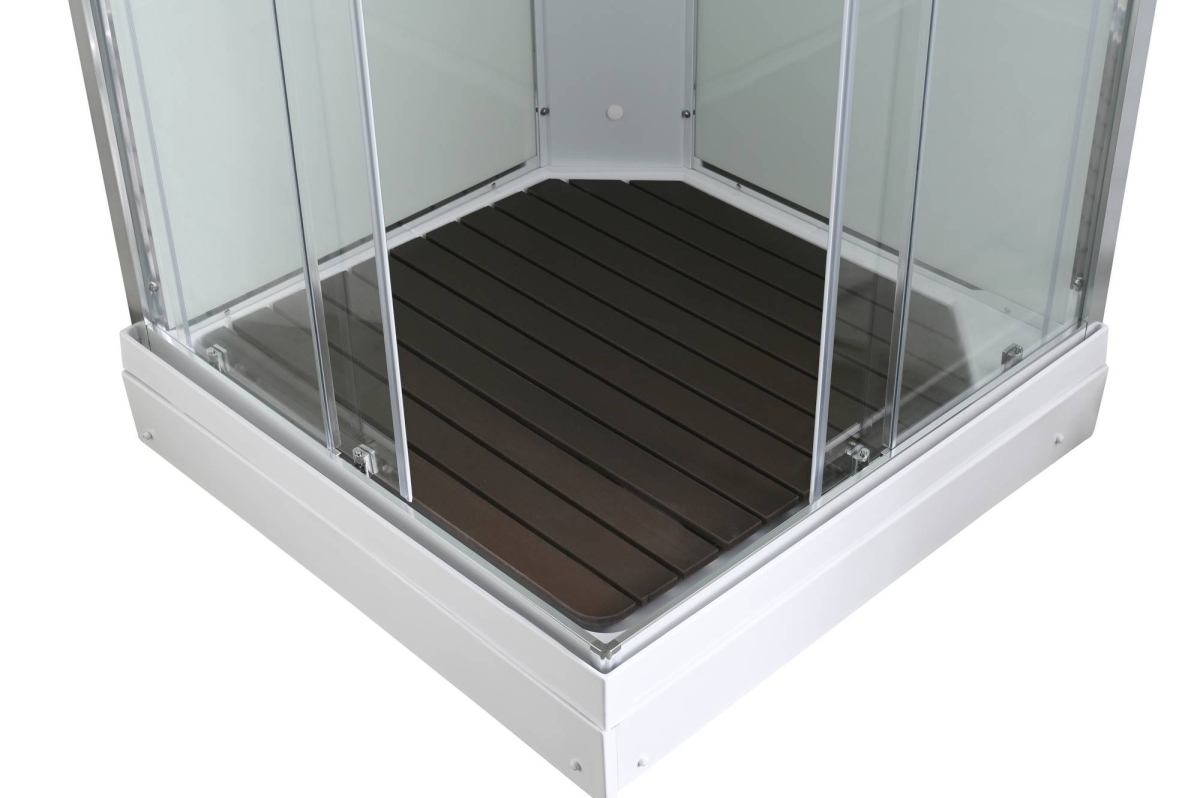 Душевая кабина Avacan K2010 78277, 100 х 100 см, с крышей, поддон низкий, стекло прозрачное, профиль хром 