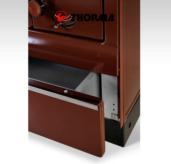 Печь-плита OKONOM 85/FIKO DELUXE, левая, коричневый (Thorma) 