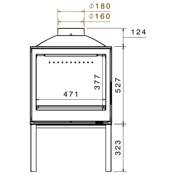 Печь LCI 5 GF Stove (Liseo Castiron) 