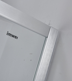 Душевой уголок Imwei YL-9001F, 90 x 90 см, с поддоном, стекла матовые, профиль серебристый 
