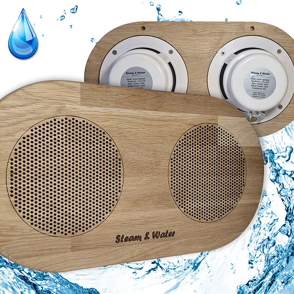 Динамик для сауны Steam & Water Двойной полукруглый SW 525 white 