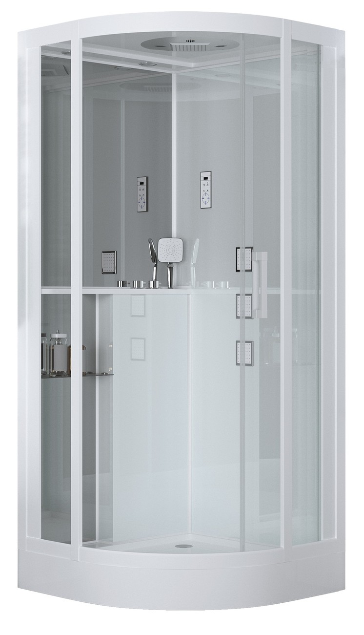 Душевая кабина Grossman GR-141, четверть круга, 100 x 100 см 