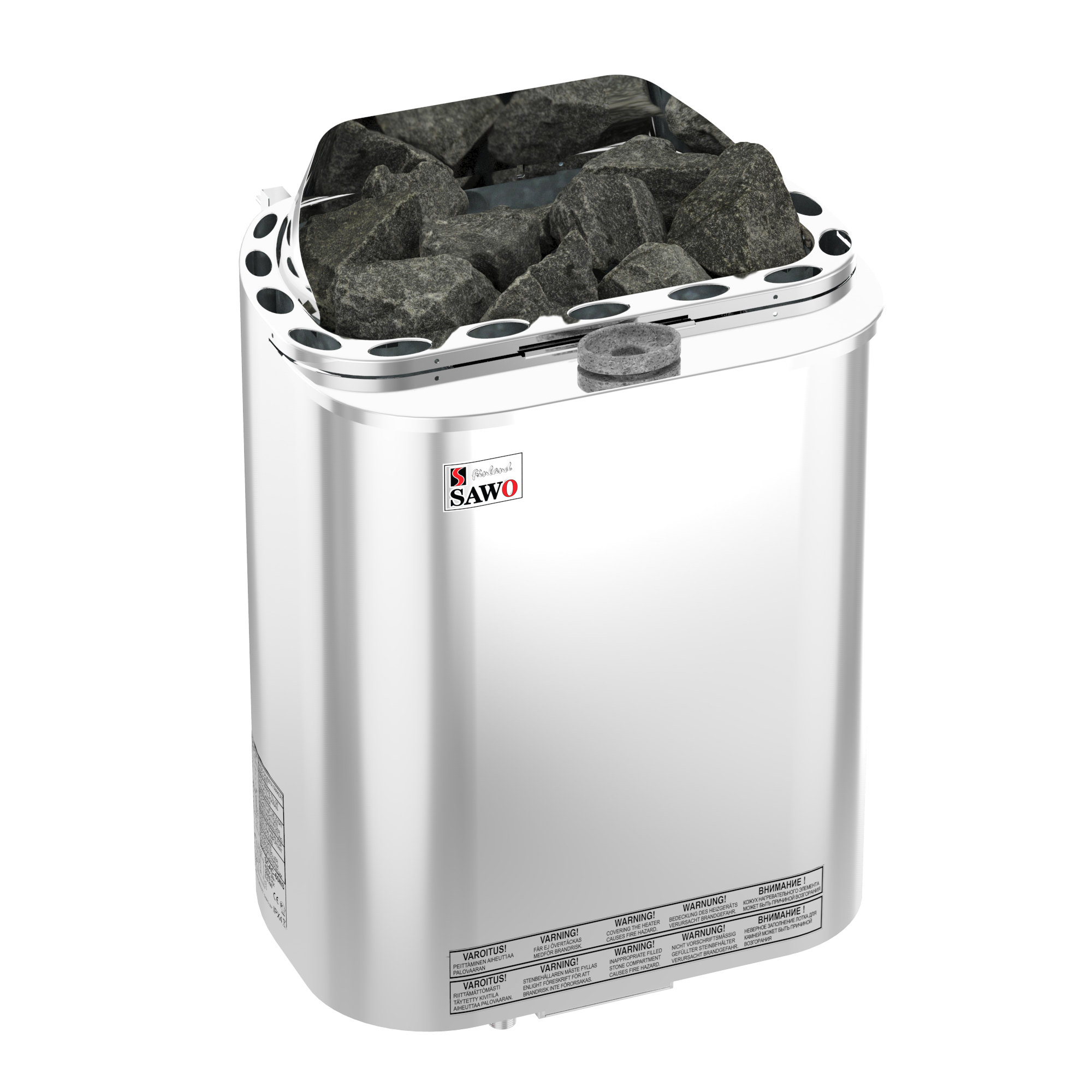 Электрическая печь SAWO SCANDIA COMBI SCAC-60NS-Z (6 кВт, с парогенератором,внутри оцинковка, снаружи нержавейка), выносной пульт (пульт и блок мощности докупаются отдельно) 