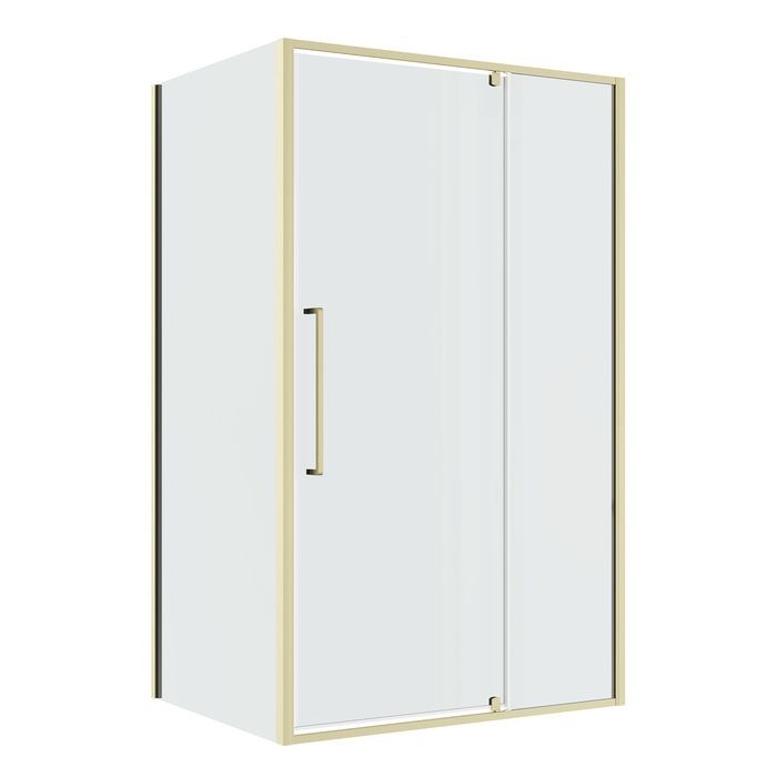 Душевое ограждение Niagara Nova NG-45-12ASG-A90SG-34 (120х90х195) прямоугольник,распашная,золото сатин,стекло прозрачное,2 места 
