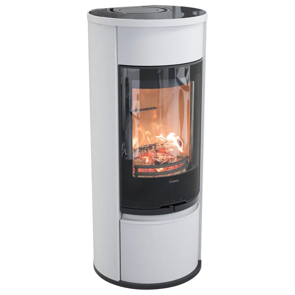 Печь камин Contura 610G:5 Style цвет белый 