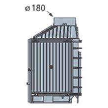 Каминная топка LCI 7 GFL, стекло слева (Liseo Castiron) 