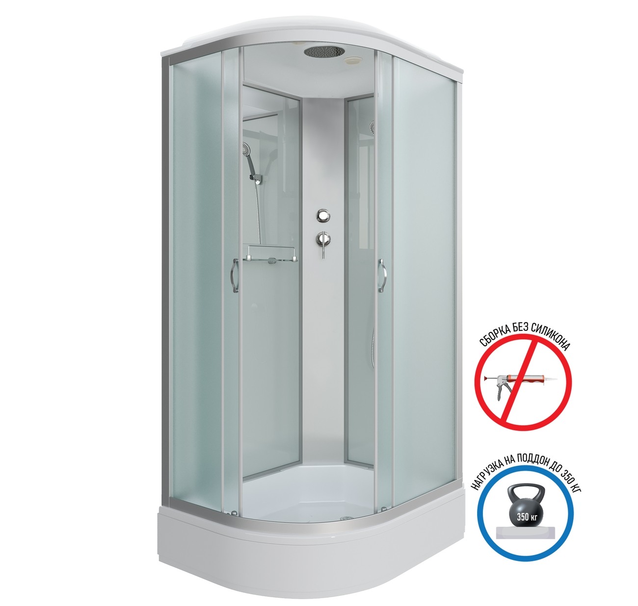 Душевая кабина Niagara Classic NG-33294-14R (120х90х215) средний поддон(26см),стекло матовое,4 места 