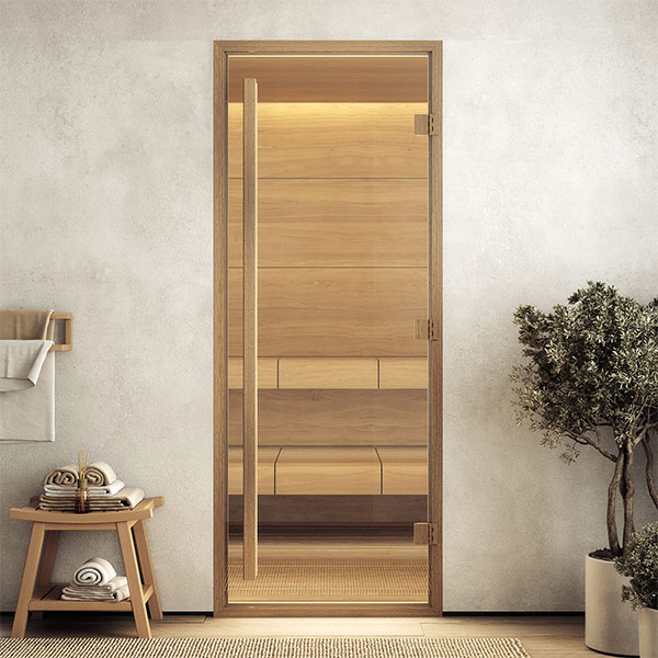 Дверь DoorWood Хамам АРТ Wood 3, бронза/прозрачное 0.7/1.8, 0.7/1.9, 0.8/1.9м 